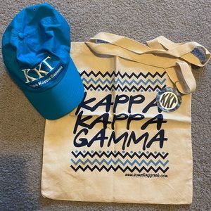 Kappa Kappa Gamma (KKG) hat & bag